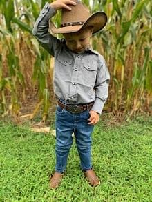 Gone Country Hats Kid's Hats One Size  fits 6-1/2 to 6-7/8 Buckaroo Brown - Straw Canvas