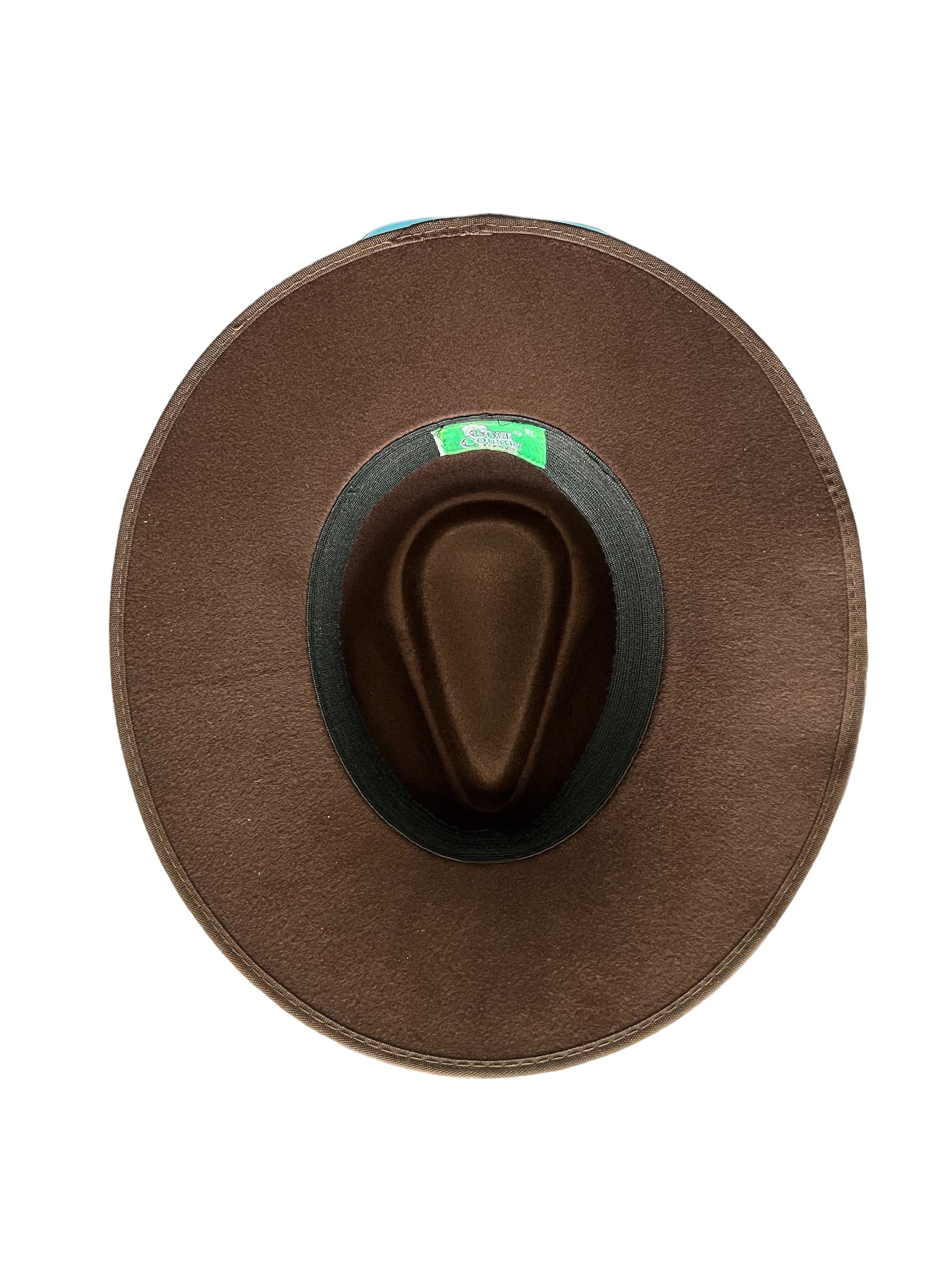 Gone Country Hats Men & Women's Hats Flat Brim Brown - Cotton (Rancher Series)