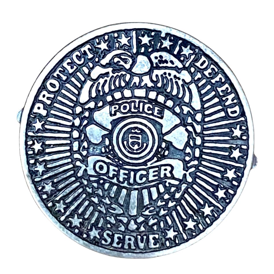 Gone Country Hats Men & Women's Hats Police Heroes - Black Straw