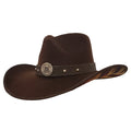 Gone Country Hats Men & Women's Hats Small 6-7/8 to 7 / American Flag Brown Cotton Felt COAST GUARD HEROES BROWN COTTON USA