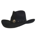 Gone Country Hats Men & Women's Hats Small 6-7/8 to 7 / Black Cotton Felt Army Heroes (Renagade Series) - Black Cotton Poly Felt