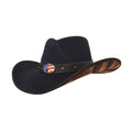 Gone Country Hats Men & Women's Hats Small 6-7/8 to 7 / Black Cotton Felt Merica Black - Cotton