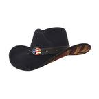 Gone Country Hats Men & Women's Hats Small 6-7/8 to 7 / Black Cotton Felt Merica Black - Cotton