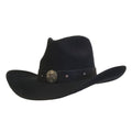 Gone Country Hats Men & Women's Hats Small 6-7/8 to 7 / Black Cotton Felt Navy Heroes - Black Cotton Poly Felt