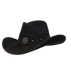 Gone Country Hats Men & Women's Hats Small 6-7/8 to 7 / Black Cotton Felt Police Heroes - Black Cotton Poly Felt