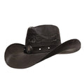 Gone Country Hats Men & Women's Hats Small 6-7/8 to 7 / Black Straw Army Heroes (Renagade Series) - Black Straw
