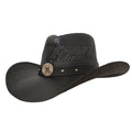 Gone Country Hats Men & Women's Hats Small 6-7/8 to 7 / Black Straw Coast Guard Heroes - Black Straw