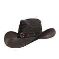 Gone Country Hats Men & Women's Hats Small 6-7/8 to 7 / Black Straw Firefighter Heroes - Black Straw