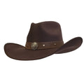 Gone Country Hats Men & Women's Hats Small 6-7/8 to 7 / Brown Cotton Felt Army Heroes (Renagade Series) - Brown Cotton Poly Felt