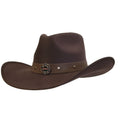 Gone Country Hats Men & Women's Hats Small 6-7/8 to 7 / Brown Cotton Felt Firefighter Heroes - Brown Cotton Poly Felt