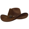 Gone Country Hats Men & Women's Hats Small 6-7/8 to 7 / Brown Cotton Felt Police Heroes - Brown Cotton Poly Felt