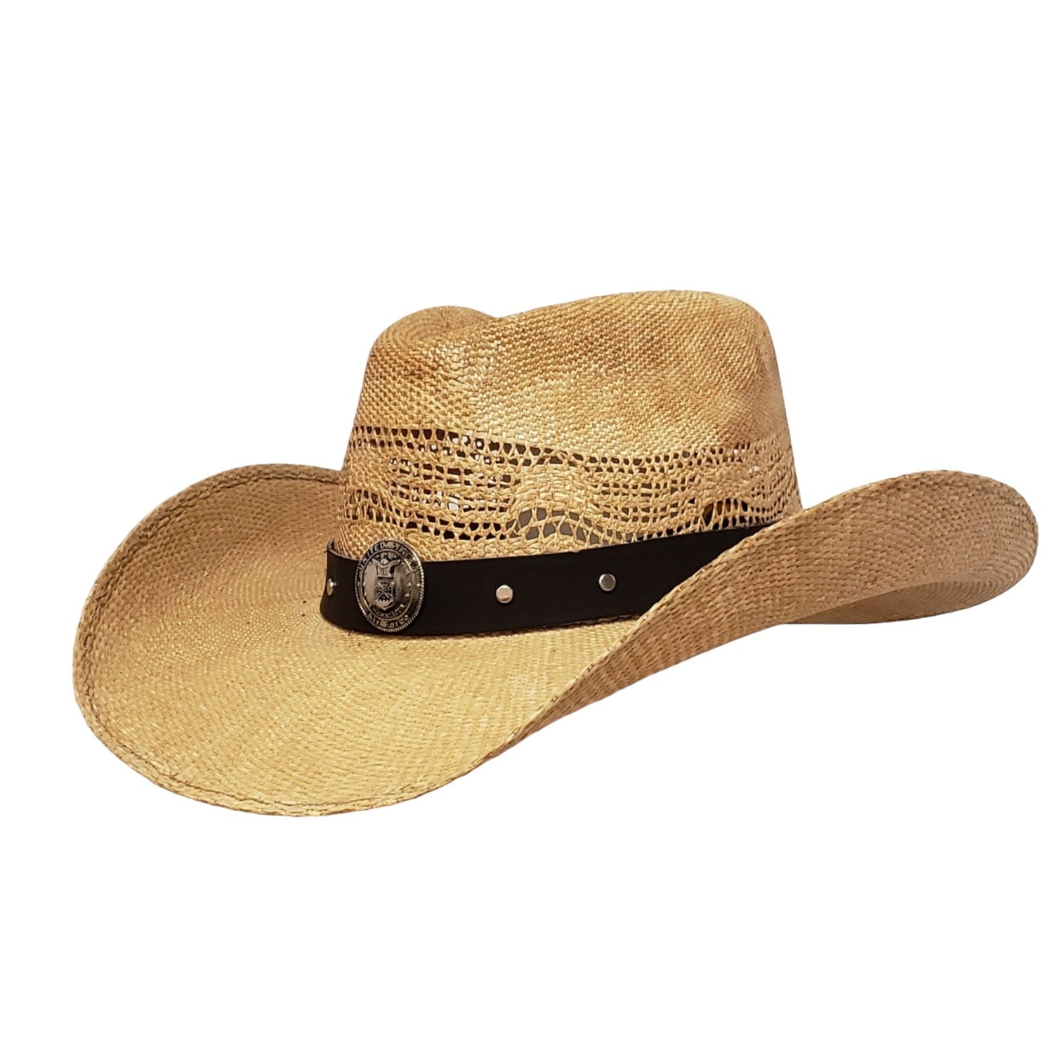 Gone Country Hats Men & Women's Hats Small 6-7/8 to 7 / Brown Straw Air Force Heroes (Renagade Series) - Brown Straw