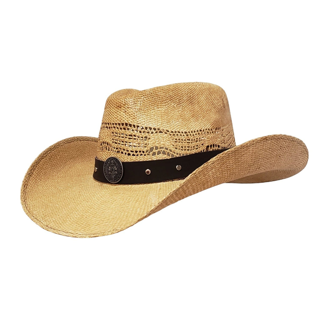 Gone Country Hats Men & Women's Hats Small 6-7/8 to 7 / Brown Straw Police Heroes - Brown Straw