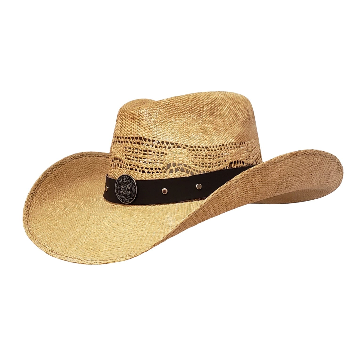 Gone Country Hats Men & Women's Hats Small 6-7/8 to 7 / Brown Straw Police Heroes - Brown Straw