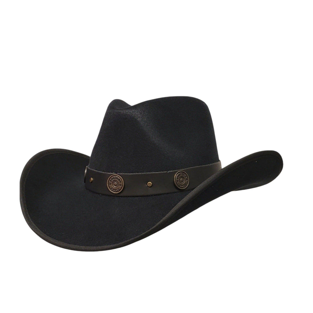 Gone Country Hats Men & Women's Hats Small  fits 6-7/8 to 7 / Black Double Barrel Black - Cotton