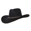 Gone Country Hats Men & Women's Hats Small  fits 6-7/8 to 7 Durango Black - Cotton