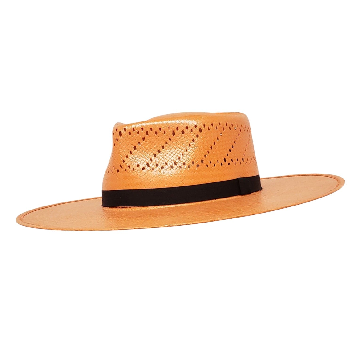 Gone Country Hats Women's Hats Medium  fits 7-1/8 to 7-1/4 Lolita Orange - Straw Shantung
