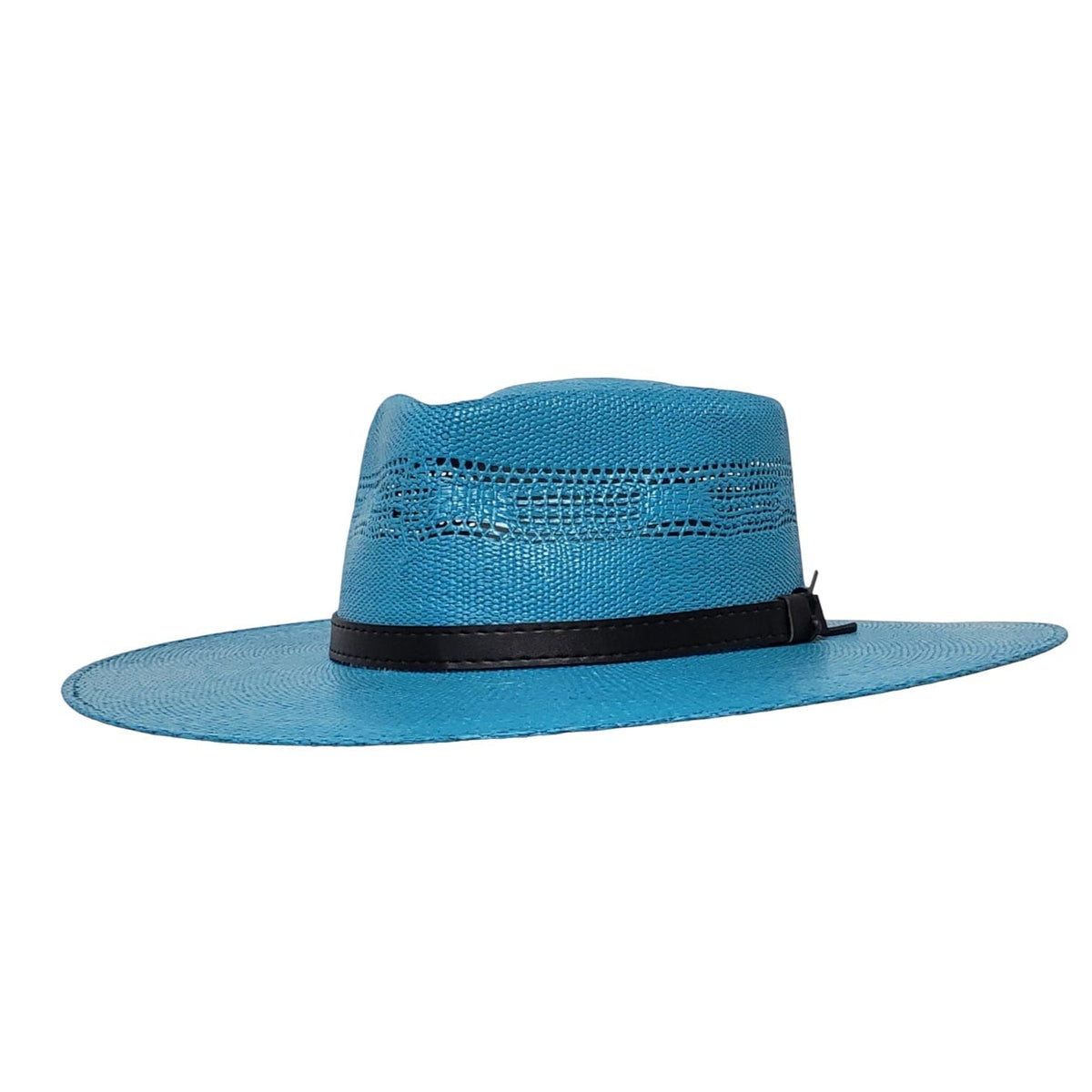 Gone Country Lolita Turquoise Straw Bangora Cowboy Hat