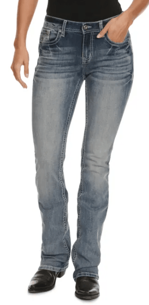 GRACE IN L.A. Jeans Grace in LA Women's Diamond Embossed Mid Rise Bootcut Jeans EB61838