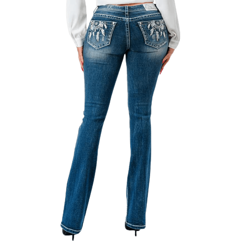 Grace In LA Jeans Grace in LA Dreamcatcher Mid Rise Bootcut Jeans EB51807SL-32