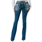 Grace In LA Jeans Grace in LA Dreamcatcher Mid Rise Bootcut Jeans EB51807SL-32