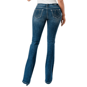 Grace In LA Jeans Grace in LA Women's Flu De Lee Mid Rise Bootcut Jeans EB61808-32
