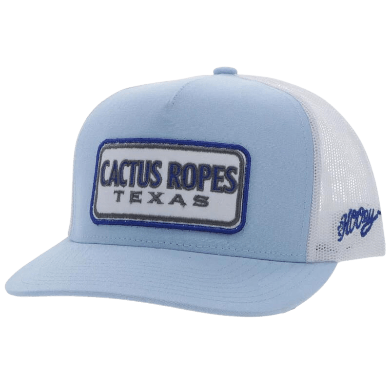 HOOEY Hats Hooey Cactus Ropes Blue/White Snapback Ball Cap CR088