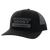 HOOEY Hats Hooey Men's Horizon Black Patch Snapback Ball Cap 2235T­BK