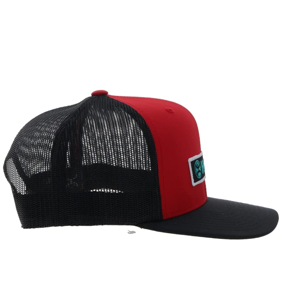 Hooey Hats Hooey Men's Lock Up Red & Black Snapback Ball Cap 2313T-RDBK