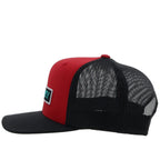 Hooey Hats Hooey Men's Lock Up Red & Black Snapback Ball Cap 2313T-RDBK