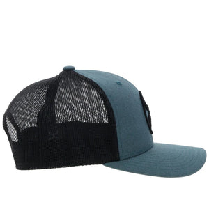 HOOEY Hats Hooey Men's Roughly 2.0 Blue/Black Snapback Ball Cap 4031T­BLBK