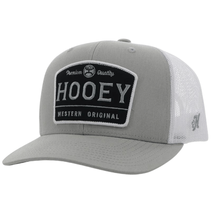 HOOEY Hats Hooey Men's Trip Grey/White Snapback Ball Cap 2308T­GYWH