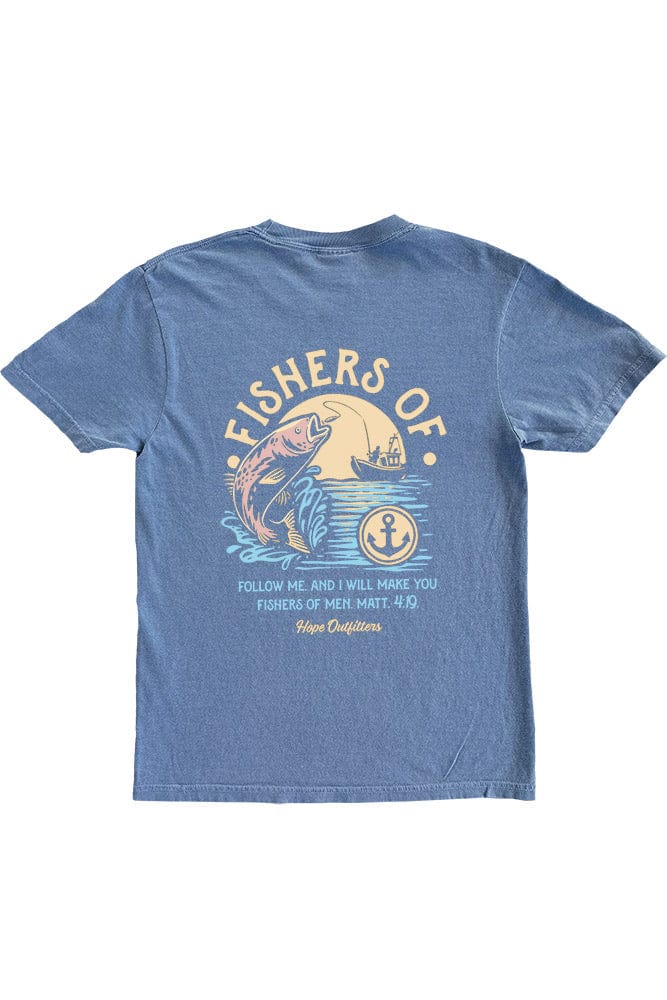 Hope Outfitters T-Shirts Blue Fishers of Men Tee