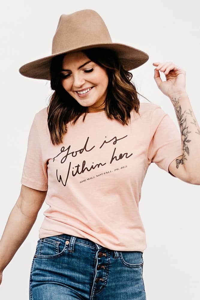 Hope Outfitters T-Shirts God Within Her Tee