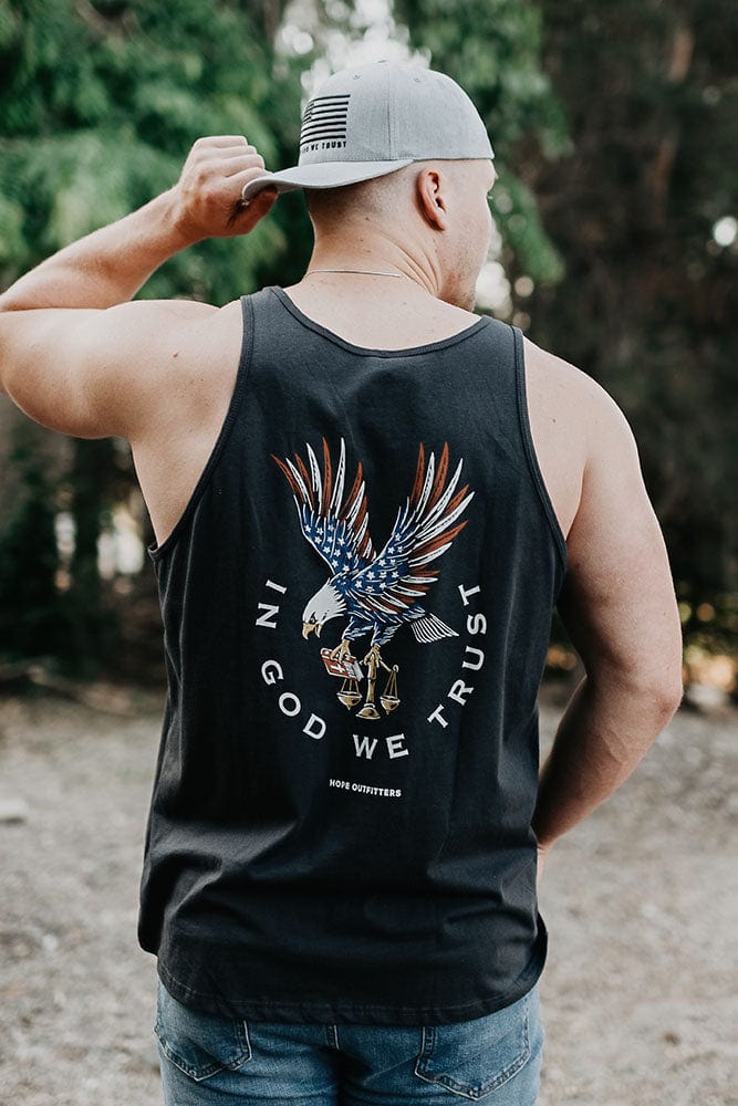 Hope Outfitters Tanks In God We Trust Eagle Tank