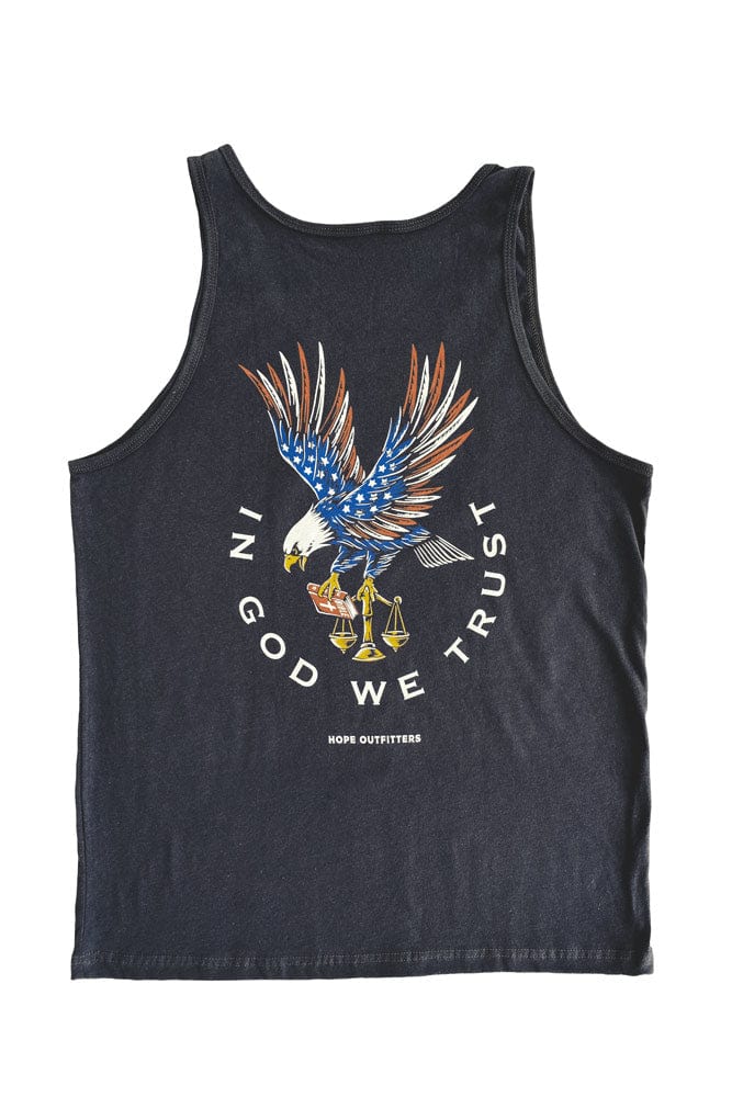 Hope Outfitters Tanks In God We Trust Eagle Tank