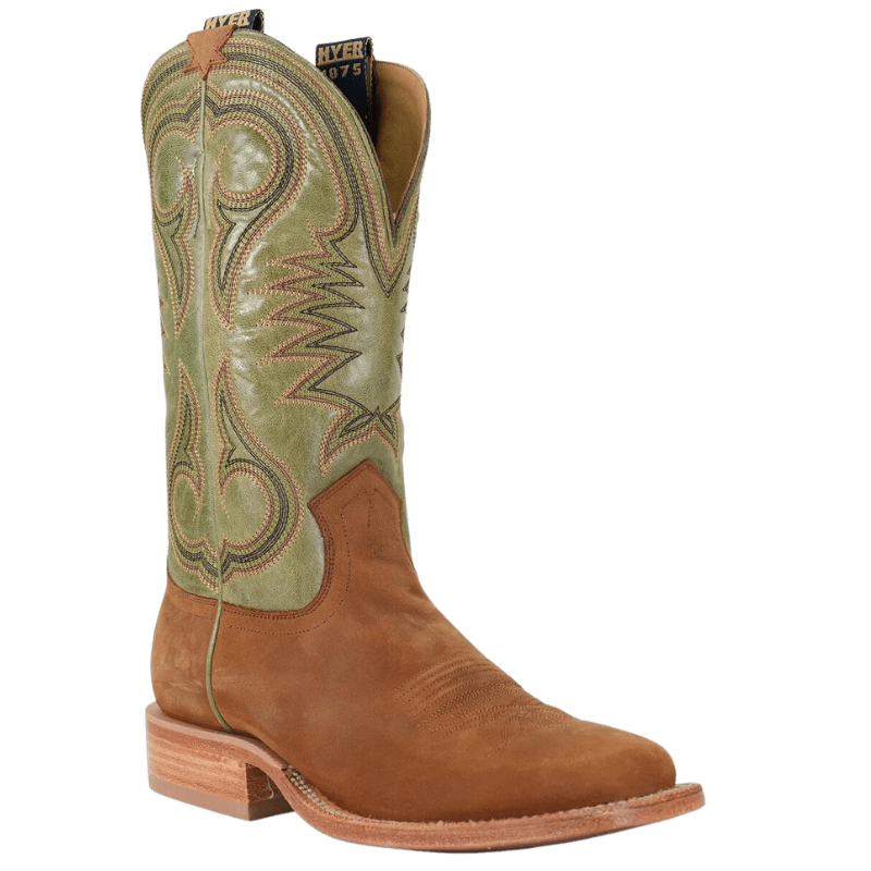 HYER Boots Hyer Men's Codell Clay/Olive Square Toe Western Boots HM11013