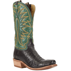 HYER Boots Hyer Men's Spearville Coffee/Grass Square Toe Western Boots HM12006