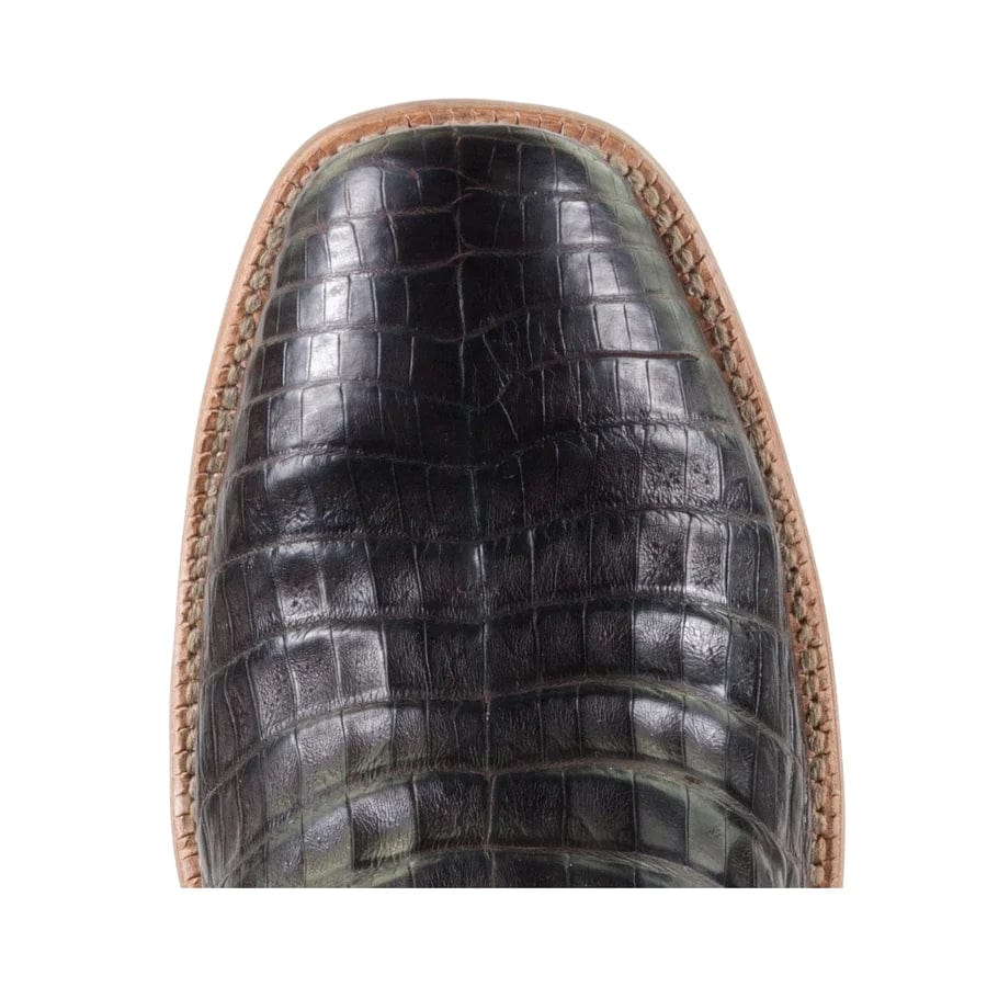 HYER Boots Hyer Men's Spearville Coffee/Grass Square Toe Western Boots HM12006