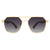 Joycoast Wooden Sunglasses Gold Frame Maverick | Hexagon Sunglasses