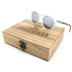 Joycoast Wooden Sunglasses Timber Grey | Round Acetate