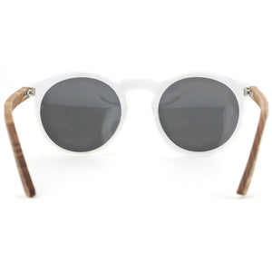 Joycoast Wooden Sunglasses Timber Grey | Round Acetate
