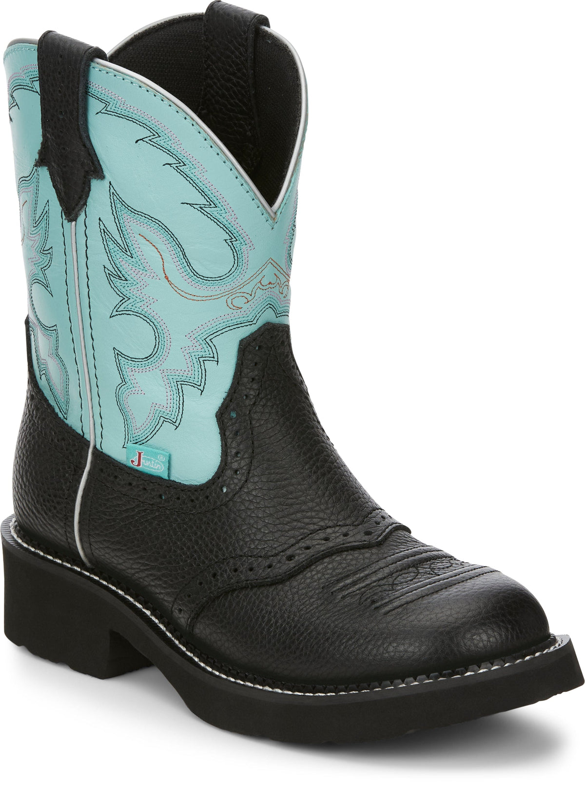 Women\'s Vtg Justin Boots Western Belt with Native American Geometric Design Justin Women main image 3