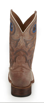 Justin Boots Boots Justin Men's Bent Rail Caddo Tan Square Toe Western Boots BR744