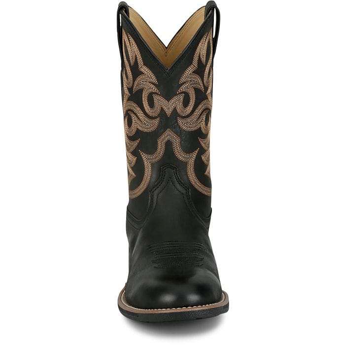 JUSTIN BOOTS Boots Justin Men's Black Jasper Cowboy Boots UN7170