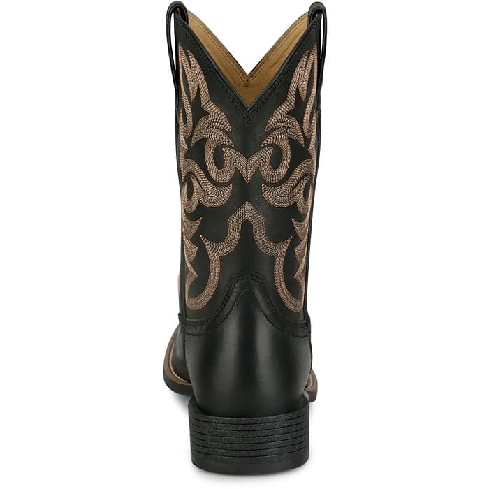 JUSTIN BOOTS Boots Justin Men's Black Jasper Cowboy Boots UN7170