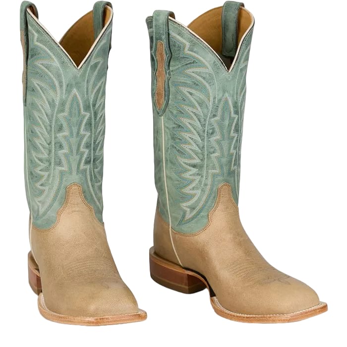 JUSTIN BOOTS Boots Justin Men's Bone Burchett Goat Western Boots CX1311