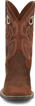 Justin Boots Boots Justin Men's Bowline Pecan Brown Water Buffalo Western Boots SE7523
