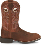 Justin Boots Boots Justin Men's Bowline Pecan Brown Water Buffalo Western Boots SE7523