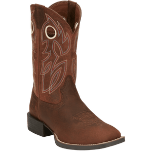 Justin Boots Boots Justin Men's Bowline Pecan Brown Water Buffalo Western Boots SE7523